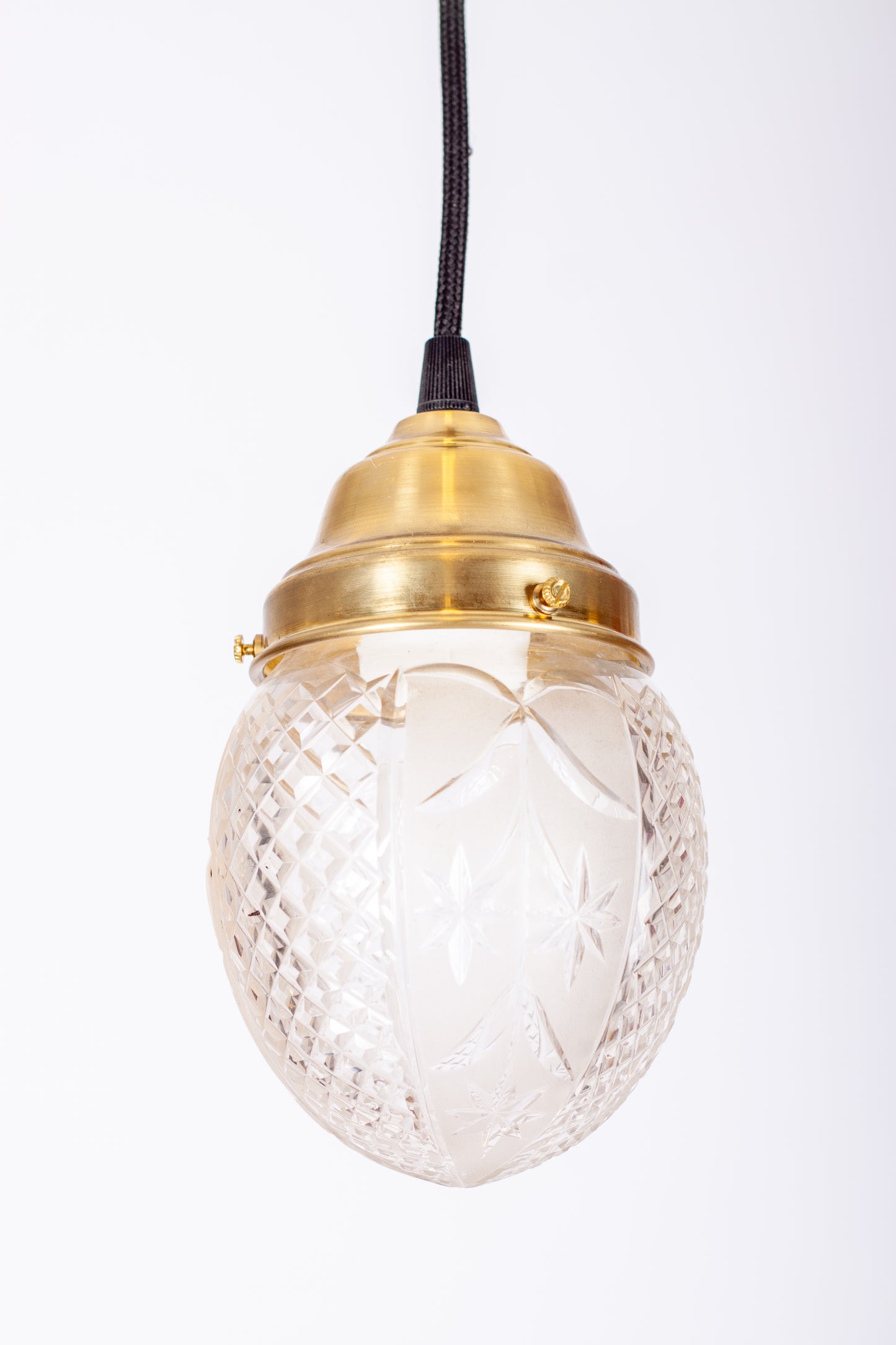 Fönsterlampa slipat klarglas