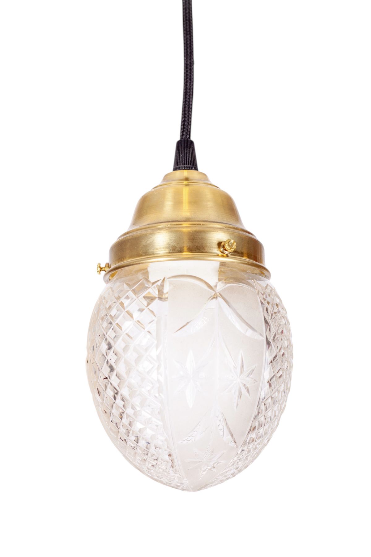 Fönsterlampa slipat klarglas