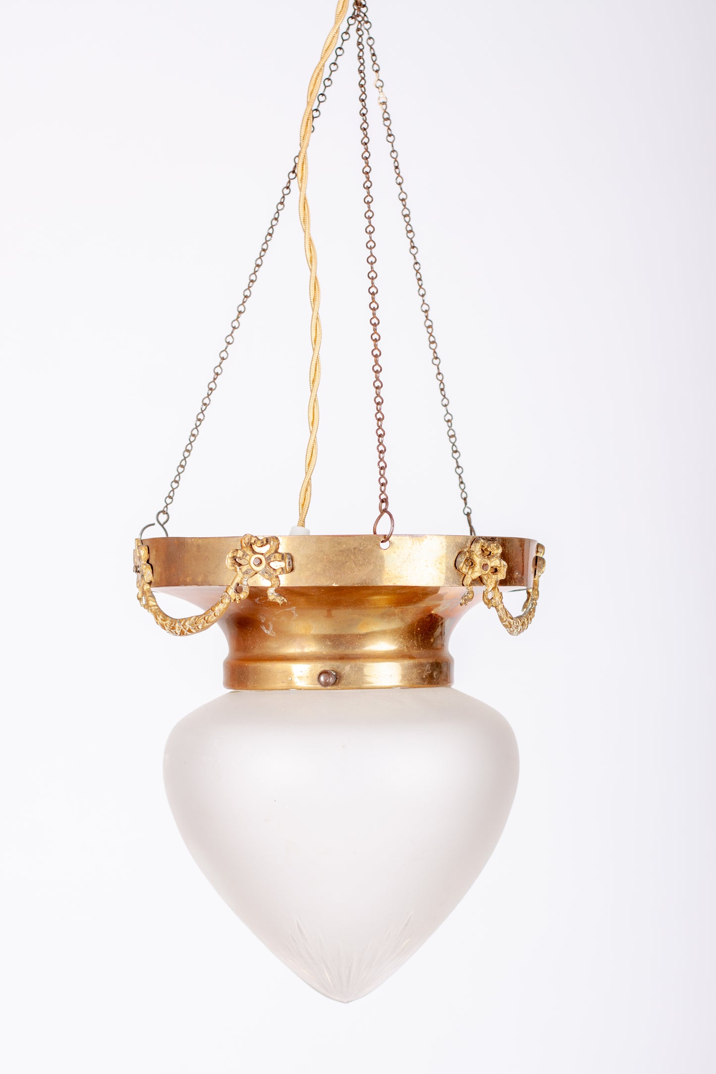 Jugendlampa frostat glas