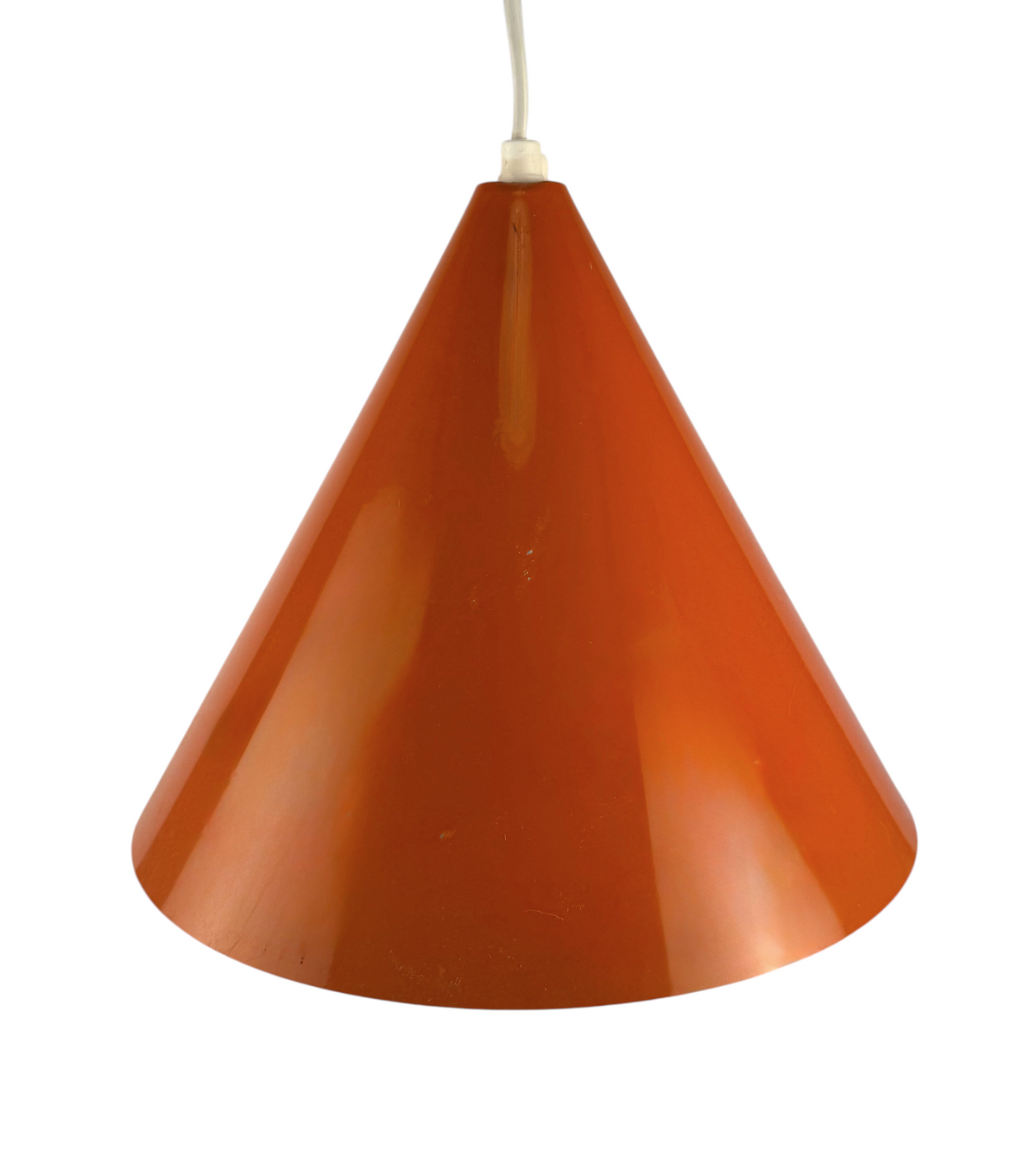 Orange lampa industristil