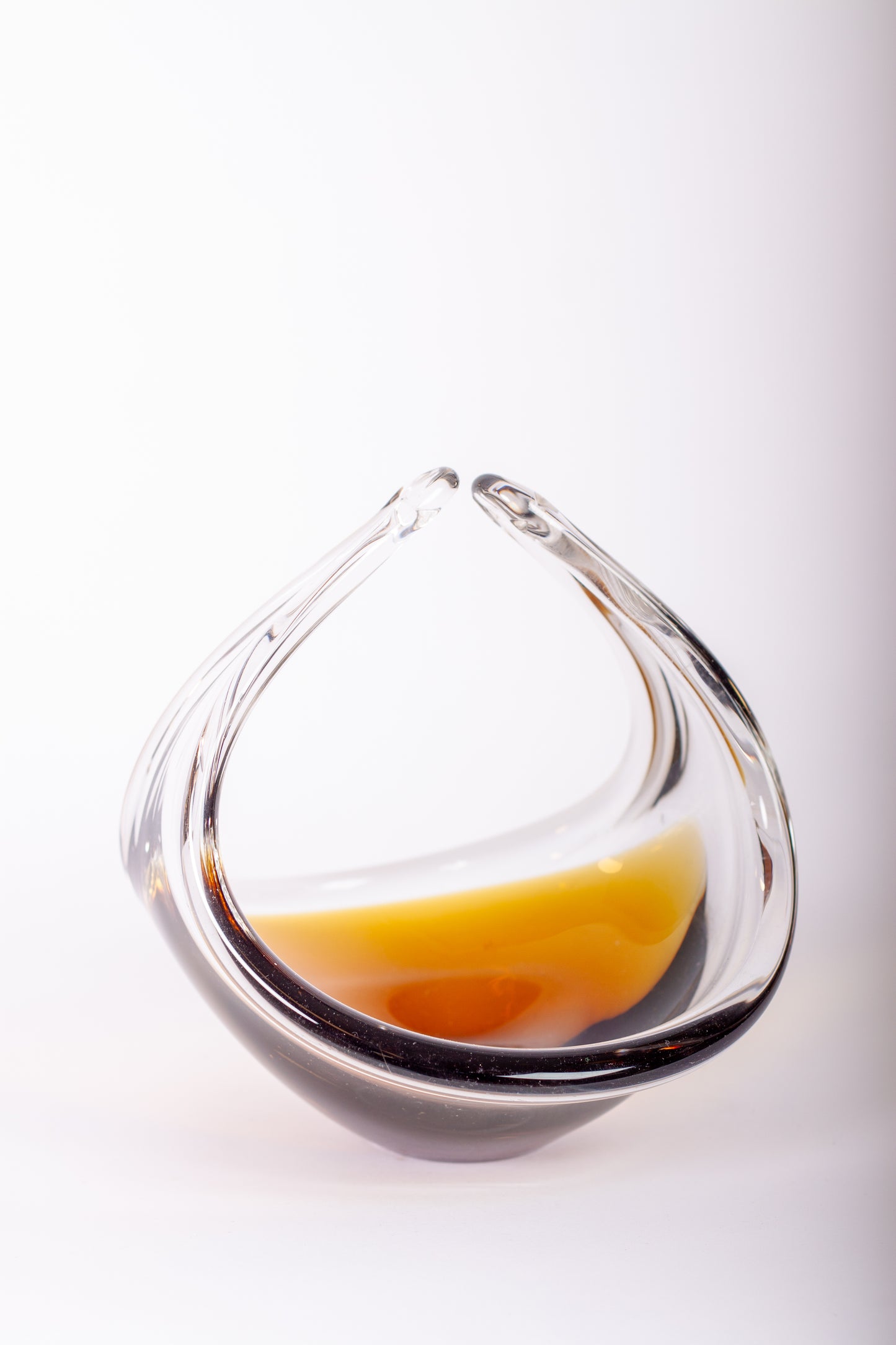 Mindre skål i glas, troligen Flygfors Sverige, 1960-tal
