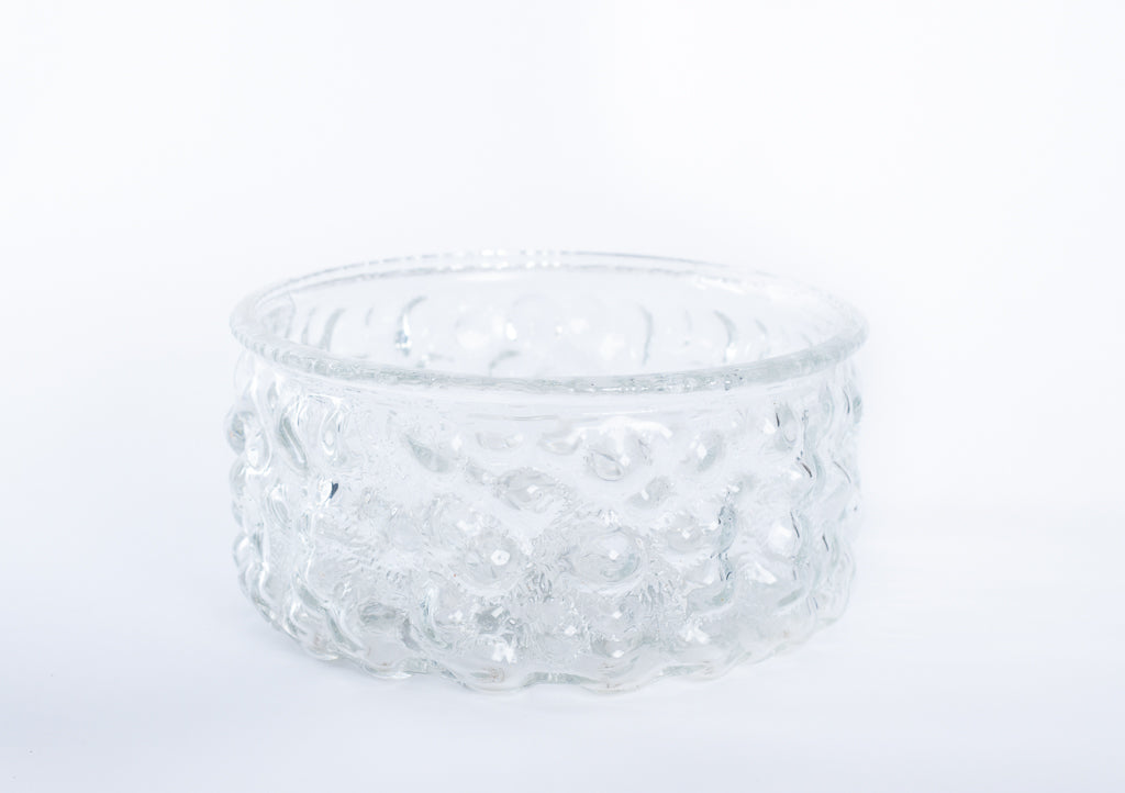 Glasskål bubblor vintage