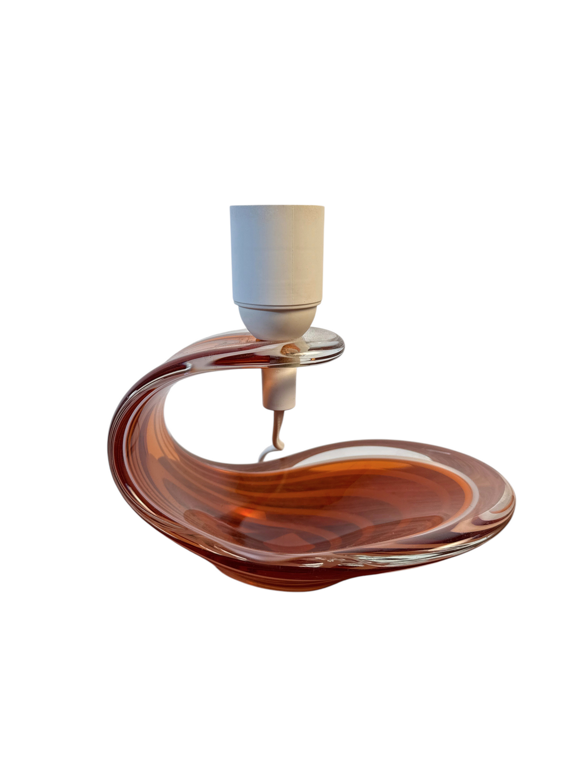 Modighus.se Flygfors skållampa i rött och orange glas designad av Paul Kedelv med modern elarmatur