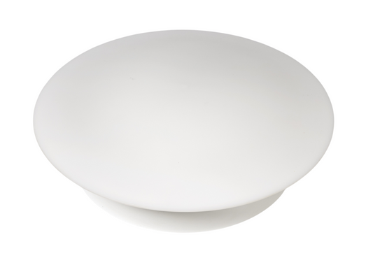 Modighus.se vintage Luxus plafond i vit akrylplast med rund design från 60- eller 70-talet