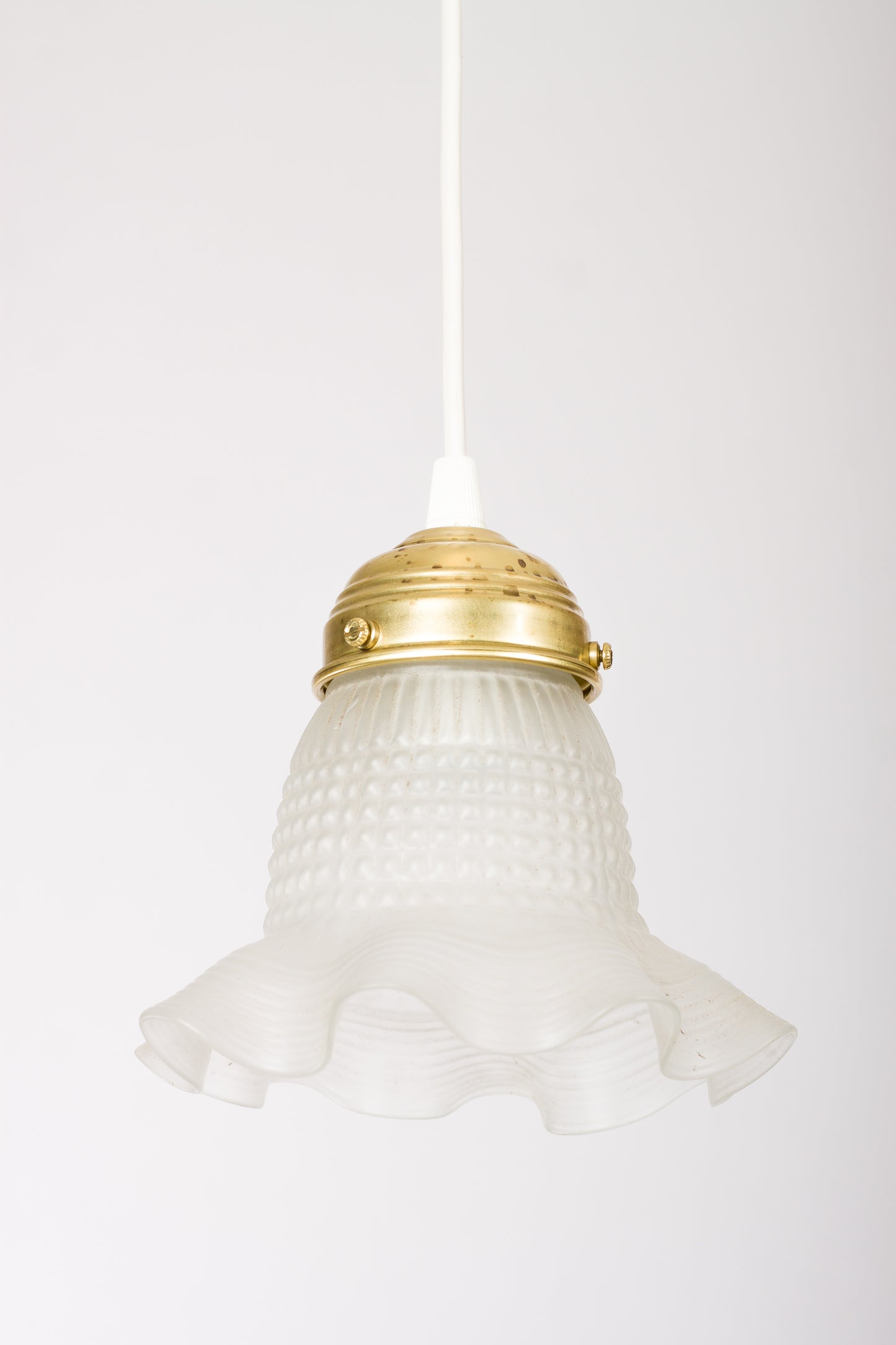 Fönsterlampa frostat pressglas