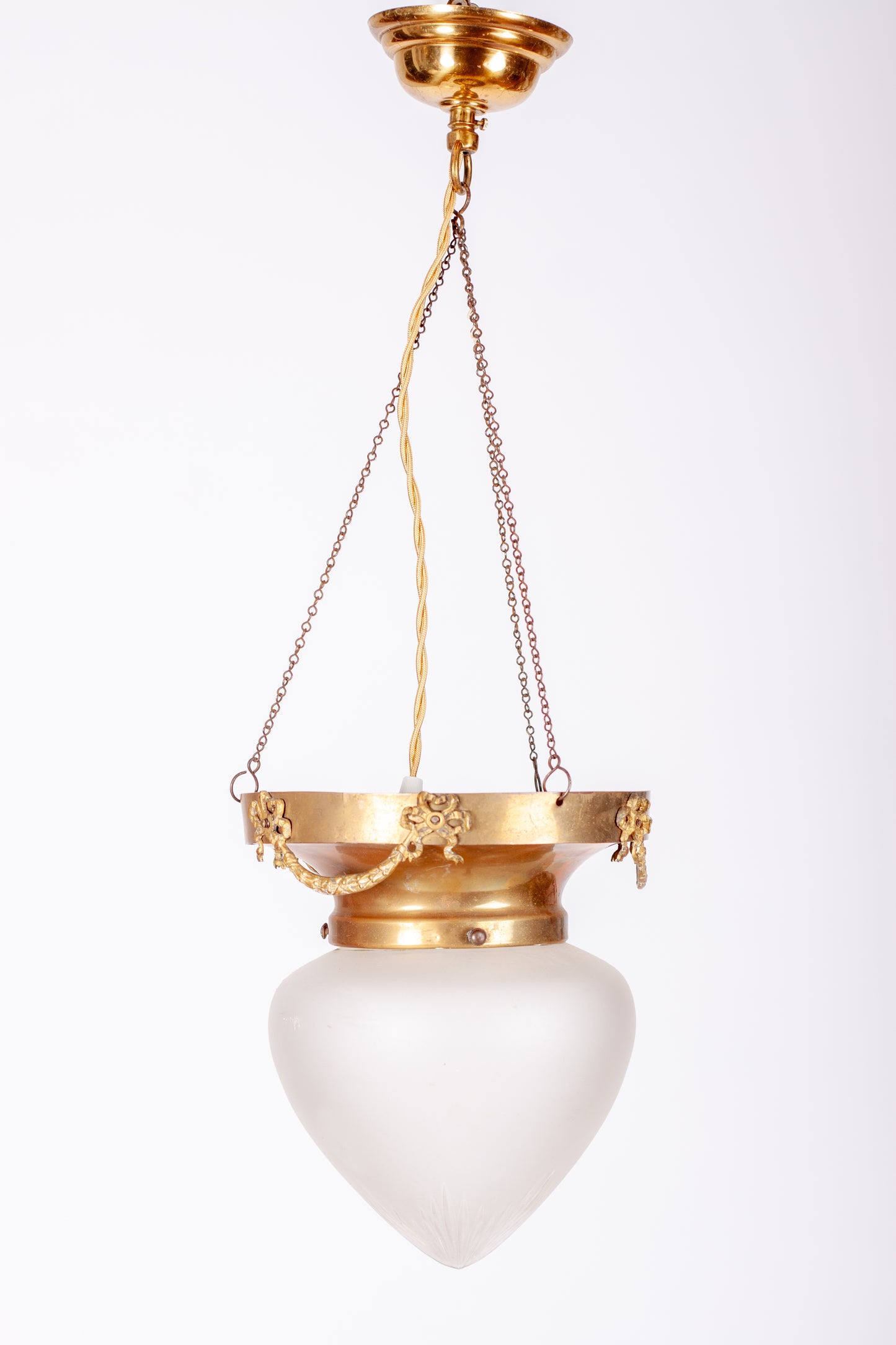 Jugendlampa frostat glas