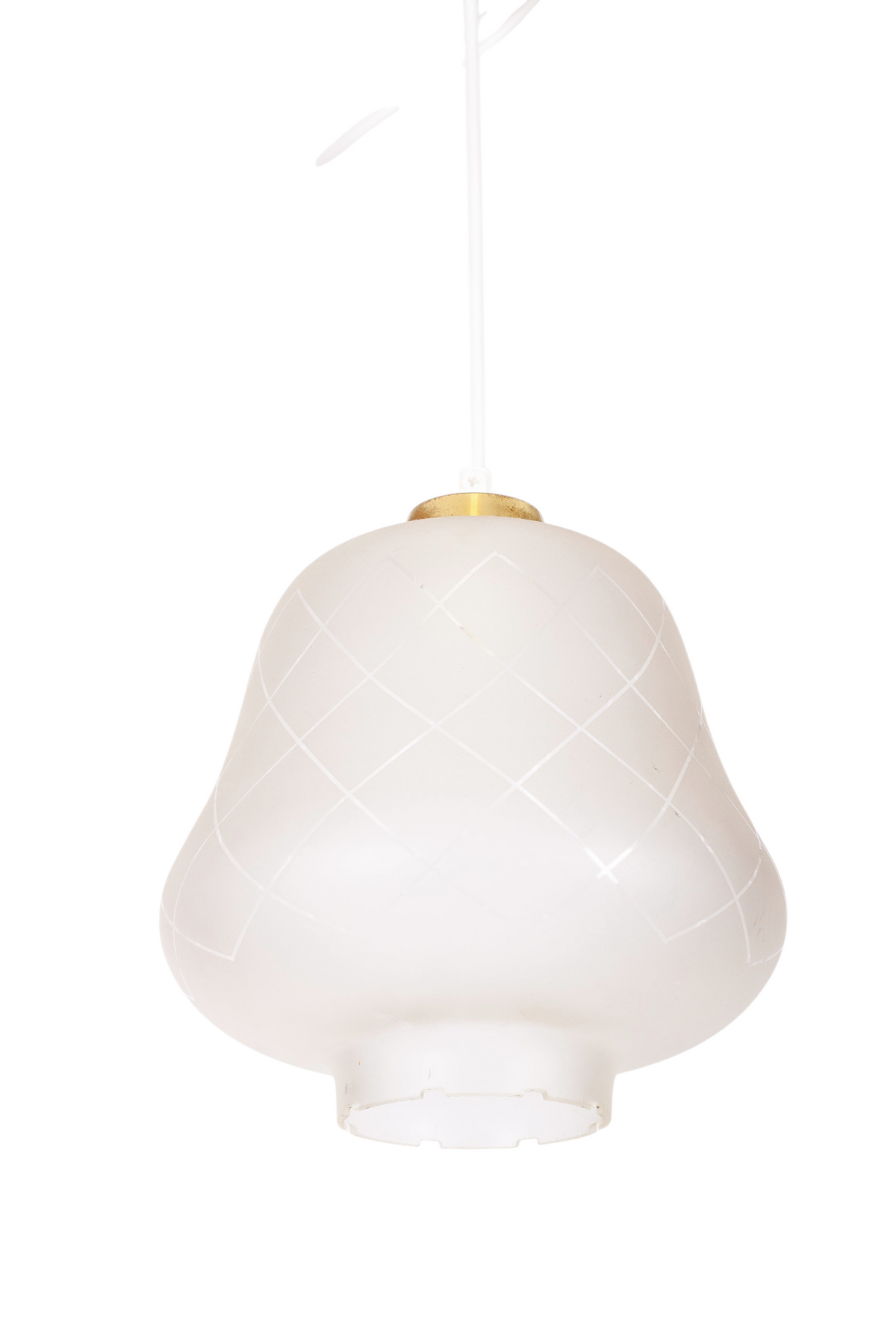 Taklampa frostat glas