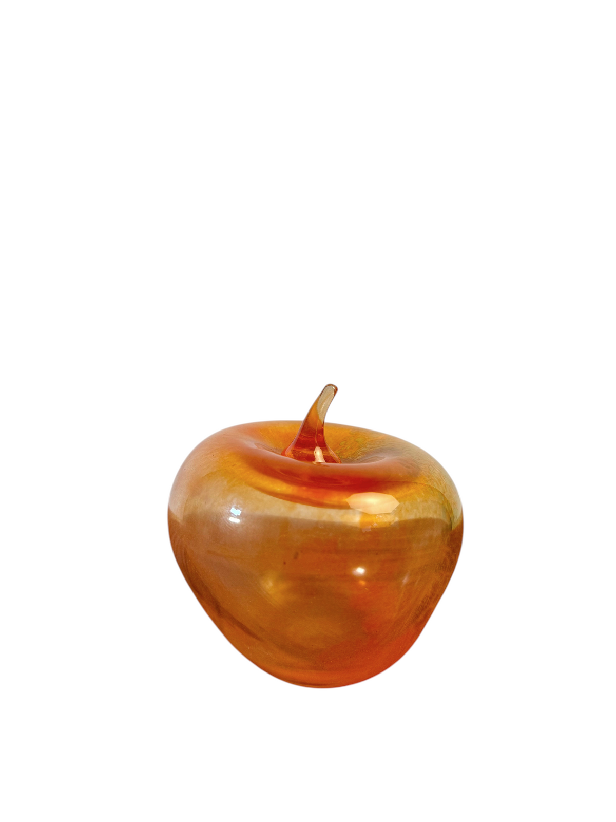 Orange äpple i glas