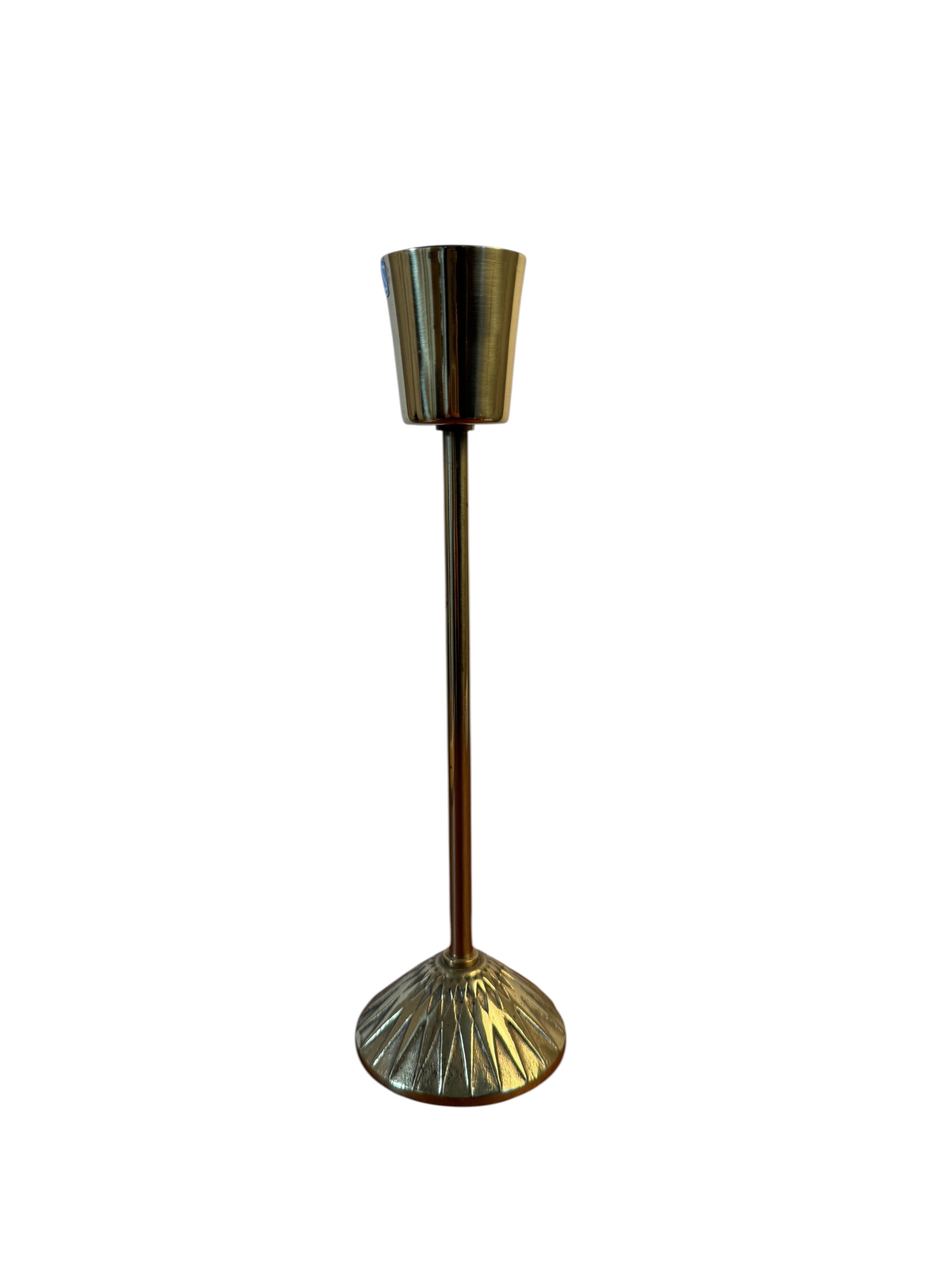 Modighus.se vintage ABEA bordslampa i mässing från 1950-talet med en elegant dekorerad fot.
