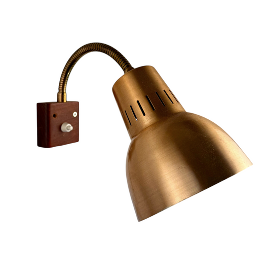 Retro vägglampa med böjbara arm