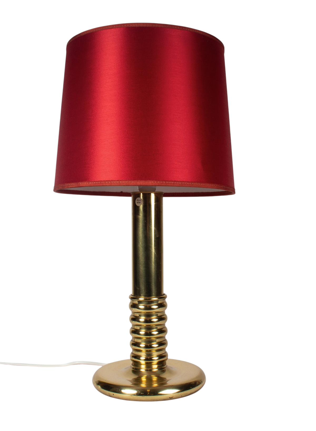 Bordslampa från 1970-talet tillverkad i mässing. Klassisk retro belysning.