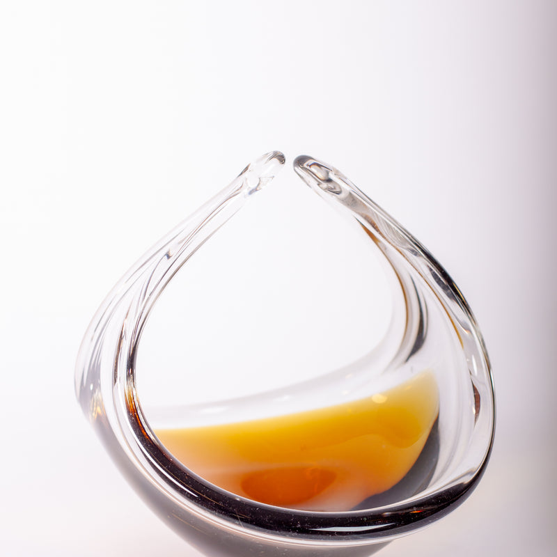 Mindre skål i glas, troligen Flygfors Sverige, 1960-tal
