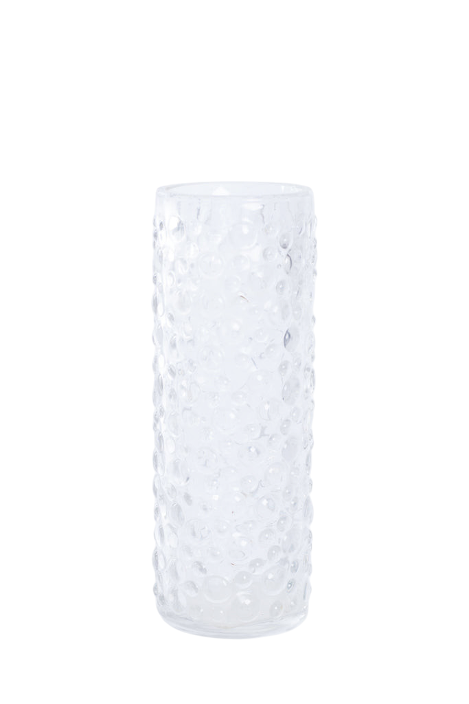 Glasvas med dekorativt kulmönster