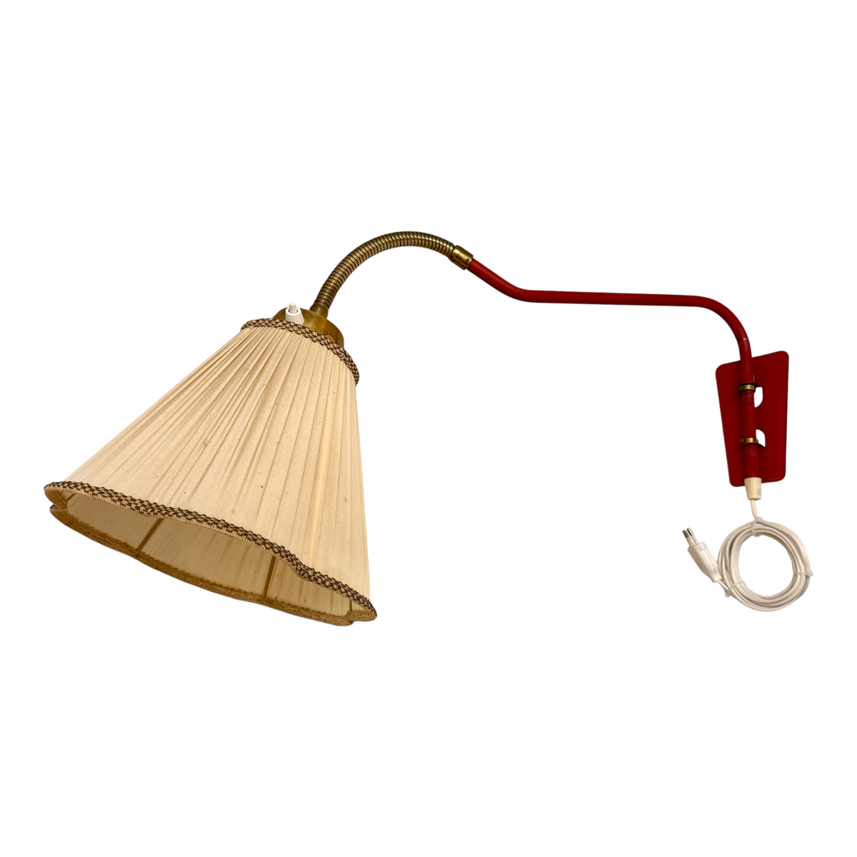 Retro vägglampa i rött