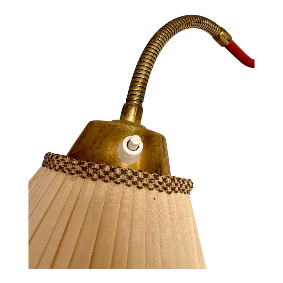 Retro vägglampa i rött