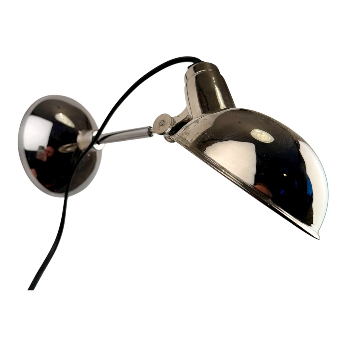 Modern vägglampa krom