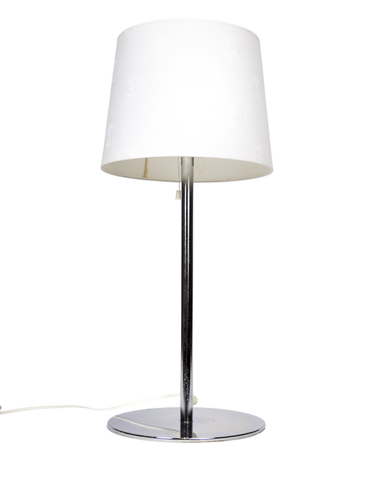 Lampfot från Luxus i kromad metall och glas