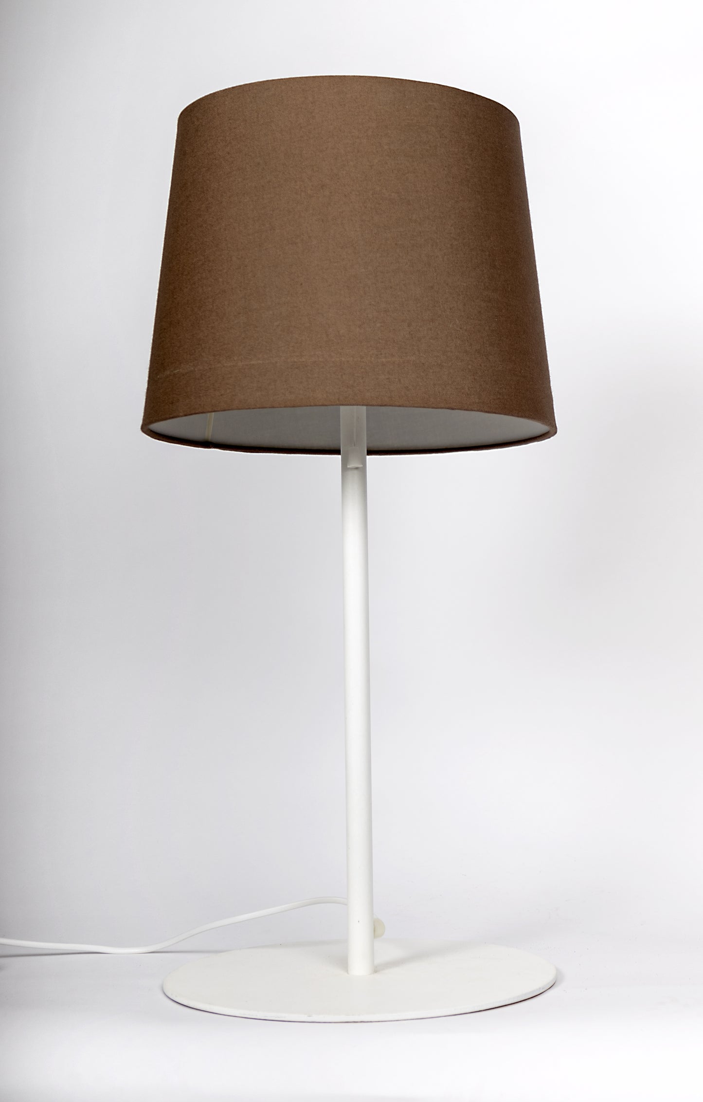 Stor lampfot från Luxus i vitt glas
