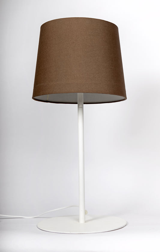 Stor lampfot från Luxus i vitt glas
