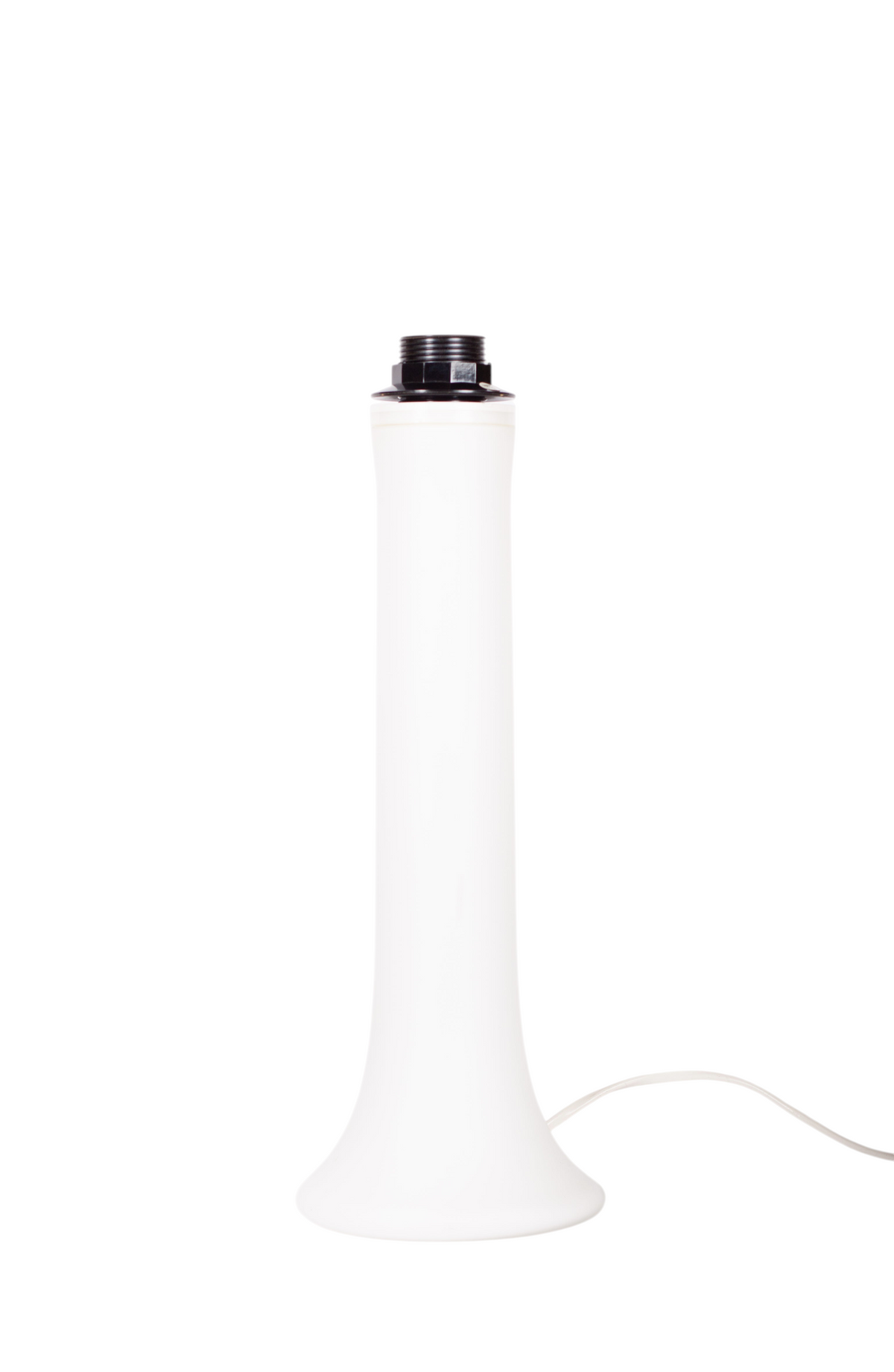 Lampfot i rött glas från Luxus i Vittsjö, design Uno och Östen Kristiansson, 1960–1970-tal,