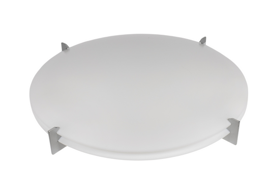Retro plafond i akrylplast med fästen i metallfärgad plast av Uno och Östen Kristiansson för Luxus Vittsjö, 1970-tal