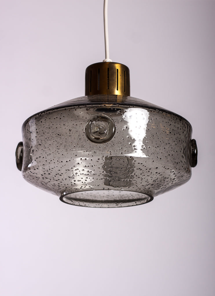Taklampa rökfärgat glas