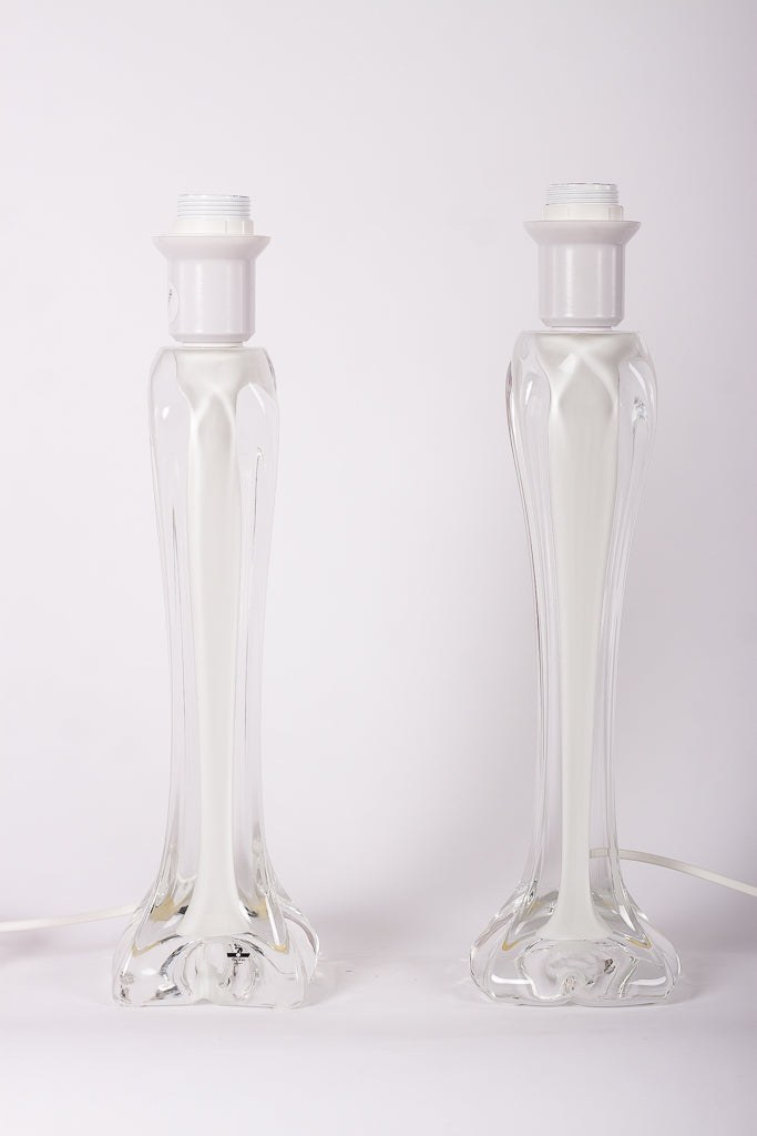 1-Par Glaslampor från Flygfors