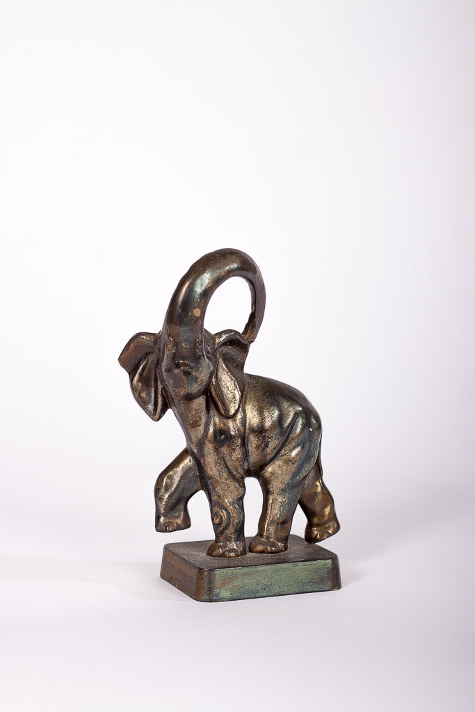 Mässingselefant skulptur