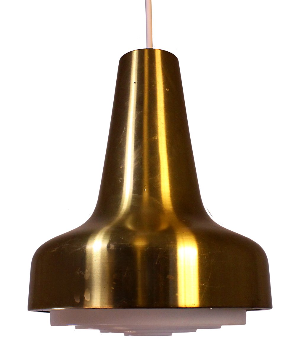 Taklampa modell 295 P i mässing, Ateljé Lyktan i Åhus, design Anders Pehreson, Sverige 1960-tal
